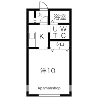ポプリ春日町Ⅲ【106号室】の間取り