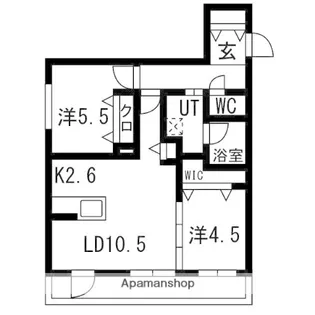 アルファグラン末広【403号室】の間取り