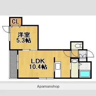 CANAAN黄金南Ⅱ【3階】の間取り