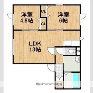 CONAN住吉【1階】の間取り