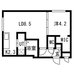 RAINBOWROAD恵庭(レインボーロード恵庭)【4階】の間取り