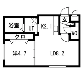 RAINBOWROAD恵庭(レインボーロード恵庭)【4階】の間取り