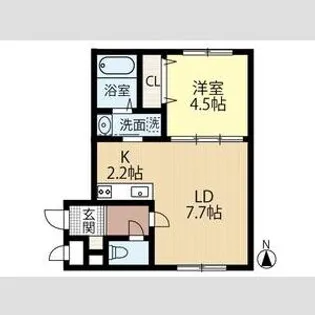 LOTUS FLEUR1【4階】の間取り