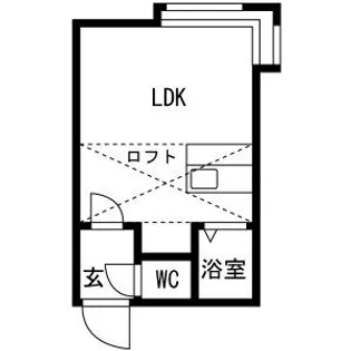TS札幌【206号室】の間取り