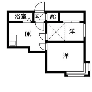 TS札幌【101号室】の間取り