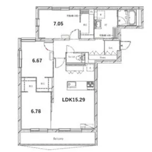 ピオネロ恵庭Ⅱ【4階】の間取り