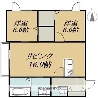 NIX大和【205号室】の間取り