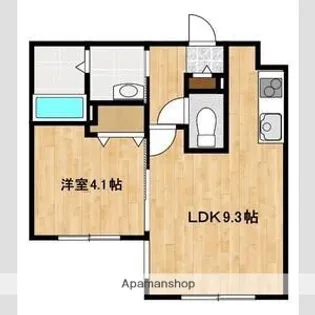 LIEN F VILLAGE【402号室】の間取り