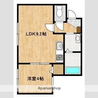 LIEN F・VILLAGE【303号室】の間取り