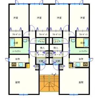 ユニゾンコート高砂【00201号室】の間取り