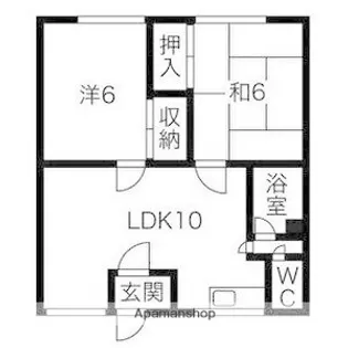ヒルズ柏木【2階】の間取り