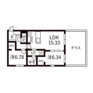 ピオネロ恵庭Ⅳ【1階】の間取り