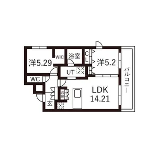 ピオネロ恵庭Ⅳ【3階】の間取り