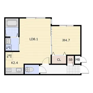 NOBLE VISTA ENI (ノーブル ビスタ エニ)【1階】の間取り