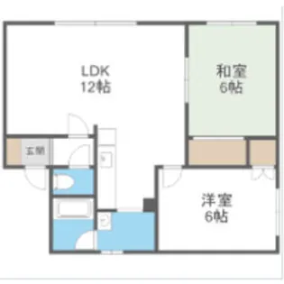 プリンスコートⅡ【202号室】の間取り