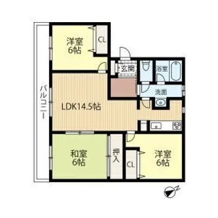 ノースハイツ【1階】の間取り