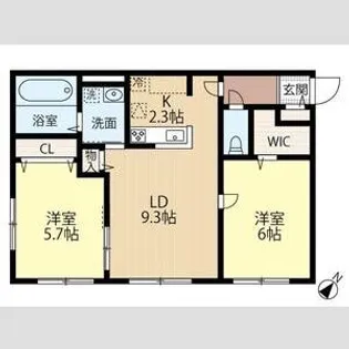 しののめムトウ【206号室】の間取り