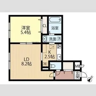 しののめムトウ【401号室】の間取り