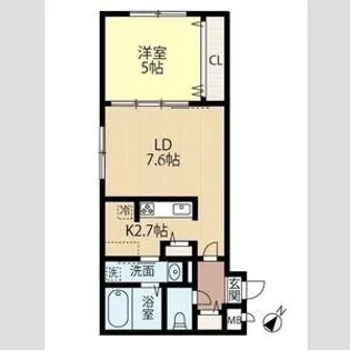 仮)東雲2丁目2ー4B棟【4階】の間取り