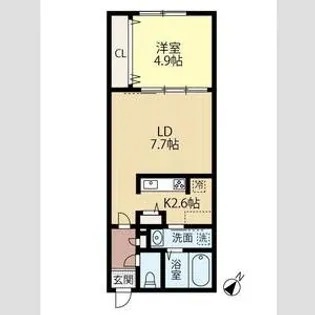 仮)東雲2丁目2ー4B棟【1階】の間取り