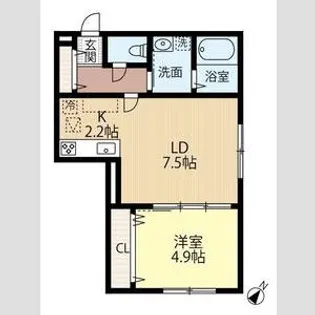 仮)東雲2丁目2ー4B棟【3階】の間取り