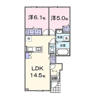 フルール(FLEUR)【1階】の間取り