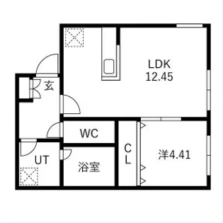 ピオネロ恵庭Ⅲ【1階】の間取り
