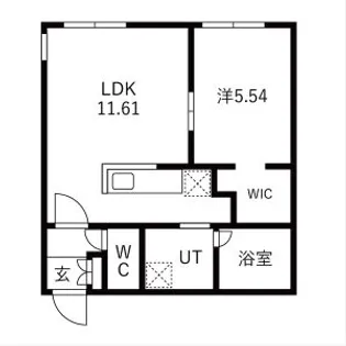 ピオネロ恵庭Ⅲ【4階】の間取り