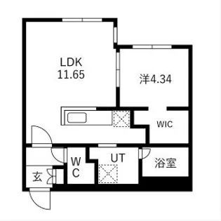 ピオネロ恵庭Ⅲ【4階】の間取り