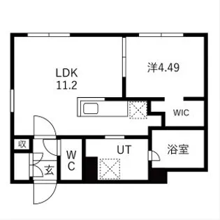 ピオネロ恵庭Ⅲ【301号室】の間取り