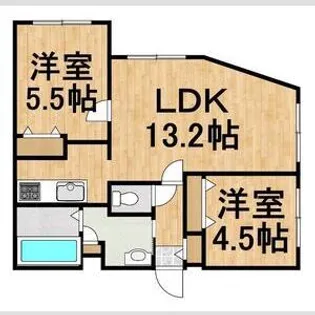 CALM千歳【5階】の間取り