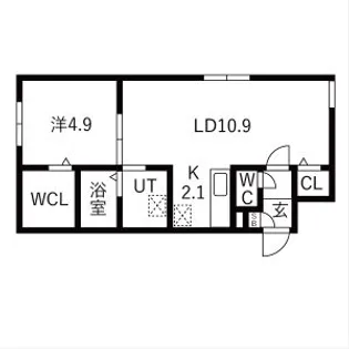 ALBARISE 北栄 (アルバライズ北栄)【1階】の間取り