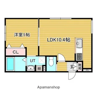 ヴィアルCITY恵庭【4階】の間取り