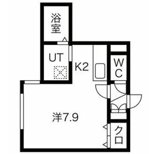 マリオット恵庭SOUTH【202号室】の間取り