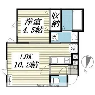 アクリス【1階】の間取り