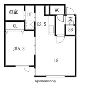 グランデール【202号室】の間取り