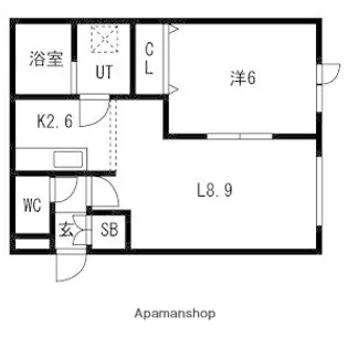 グランデール【205号室】の間取り