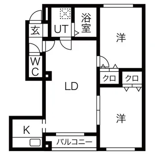 ヴィル・プレジール【2階】の間取り