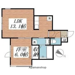 GLANZ信濃【1階】の間取り