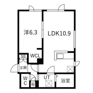 ブリエクオーレ千歳【2階】の間取り