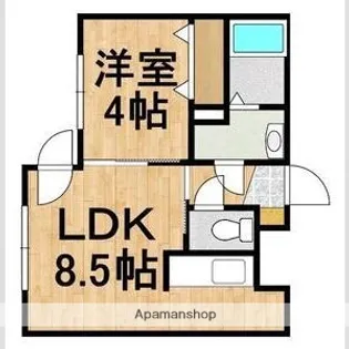 マリオット共栄町【303号室】の間取り