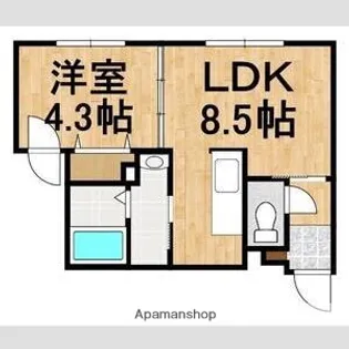 マリオット共栄町【305号室】の間取り