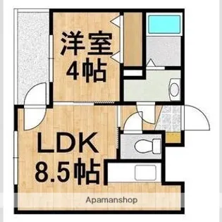 マリオット共栄町【103号室】の間取り