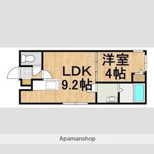 マリオットFビレッジ【4階】の間取り