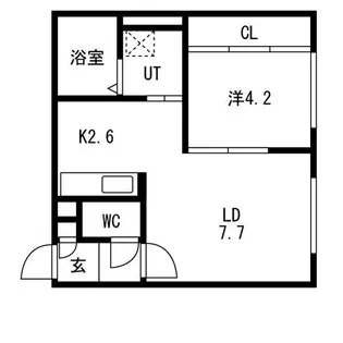 JB千歳Ⅱ【302号室】の間取り
