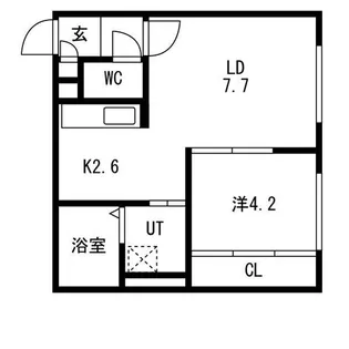 JB千歳Ⅱ【3階】の間取り