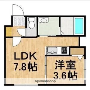 恵庭市相生町RCマンション【1階】の間取り