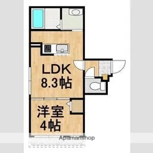 恵庭市相生町RCマンション【1階】の間取り