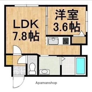恵庭市相生町RCマンション【1階】の間取り