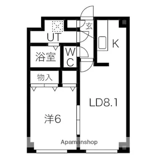 溝ビルX(10)【2階】の間取り